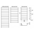Dekoracyjny Grzejnik Łazienkowy Standard 600х400